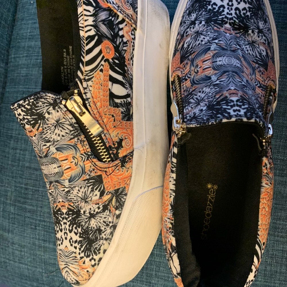 Shoe Dazzle Multicolor Patterned Flats - Picture 6 of 8